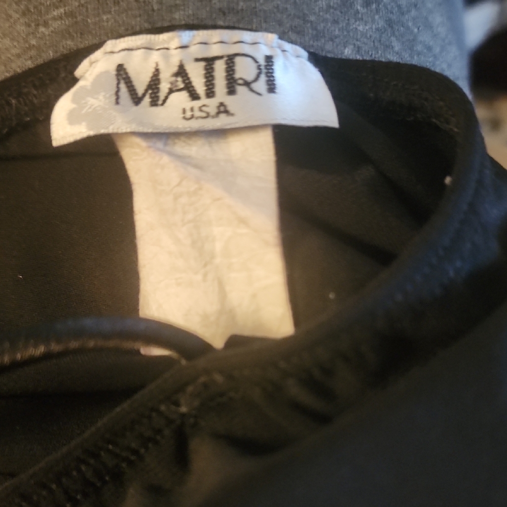 Matix Black Satin-Look Top - Picture 8 of 8